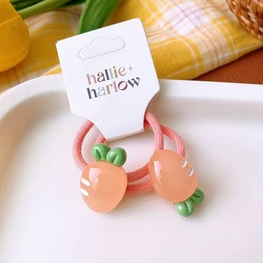 Feeling Fruity - Hair Ties - 2 Pack - Carrots