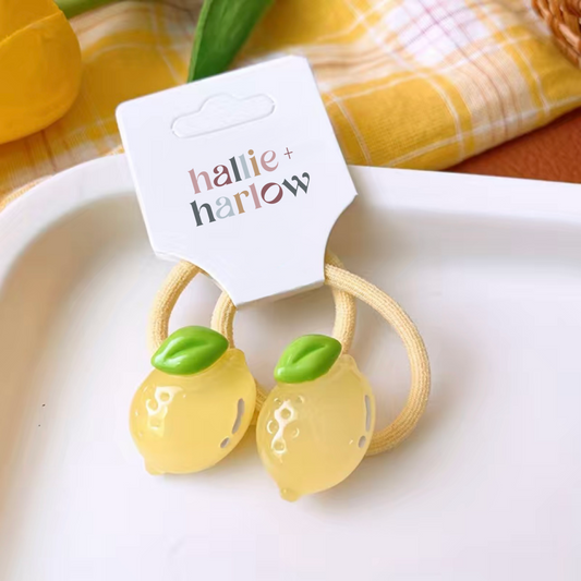 Feeling Fruity - Hair Ties - 2 Pack - Lemons